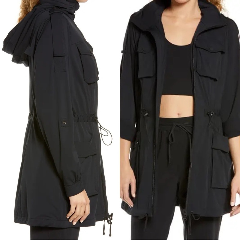 Blanc Noir Black Mastermind Hooded Utility Jacket Size L